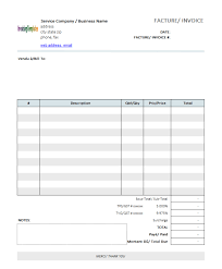 Pdf Invoice Templates Free Download Invoice Template