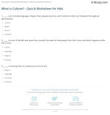 Tv & movies with physical distancing and quarantining taking precedent over social gat. What Is Culture Quiz Worksheet For Kids Study Com