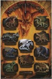 Details About 2003 Hasbro Dungeons Dragons D D Dragon Species Chart Poster 22x34 New