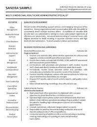 Examples Of Healthcare Resumes Emelcotest Com