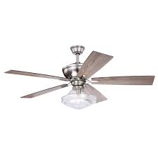 Blade Ceiling Fan With A Glass Shade