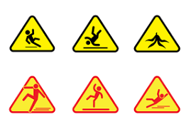 wet floor sign vector art icons and