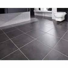 black bathroom ceramic floor tile