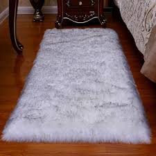 faux fur rug gy sheepskin area