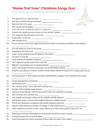 You can do this quiz online or print it on paper. Name That Tune Christmas Songs Quiz Printable Christmas Games Christmas Games Christmas Song Games Printable Christmas Games