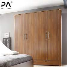 Simple Clothing Wood Wardrobe Cabinet