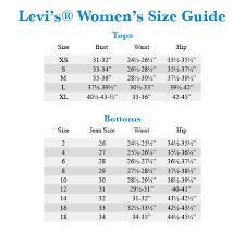 Levis Size Chart Size Chart Chart Diagram