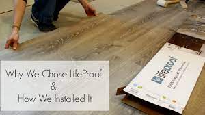 why we chose lifeproof vinyl flooring