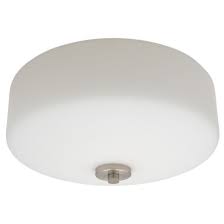 Flush Mount Frosted Glass Drum Light