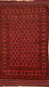 afghan baluch red rectangle 5x7 ft wool