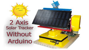 dual axis solar tracker without