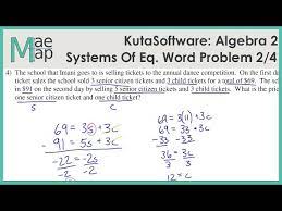 Kuta Algebra 2 Systems Of