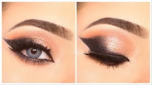 black smokey glitter eye makeup