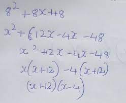 Solve X2 8x 48 0 Completing The Square