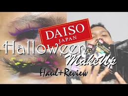 daiso halloween makeup haul review
