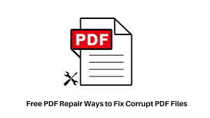 fix damaged or corrupted pdf files