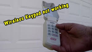 how to repair wireless keypad garage