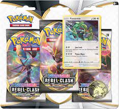 Pokemon TCG: Sword & Shield Rebel Clash Blister Pack with 3 Booster Packs  and Featuring Rayquaza- Buy Online in India at Desertcart - 190066462.