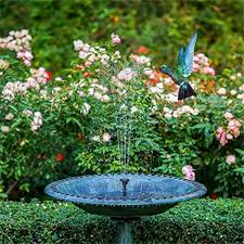 Solar Bird Bath And Water Fountain With