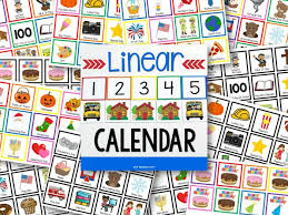 Linear Calendar Preview Pre K Pages