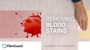how to remove blood stains from a