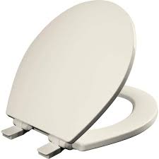 Closed Enameled Wood Front Toilet Seat