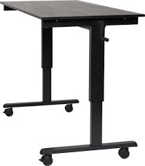 You can also choose from panel, solid wood flat desks, as well as from iron. Luxor Standcf60 Bk Bo 60 Inch Crank Adjustable Stand Up Desk Black Oak Top And Black Frame Touchboards