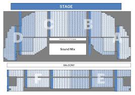 theater seating chart for kodak center
