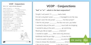 Use these conjunctions worksheets for the beginning and intermediate levels. But And Or Conjunctions Worksheet Worksheet
