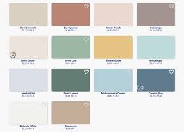 Dulux 2021 Paint Colour Palette