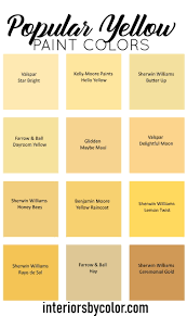 por yellow paint colors collection