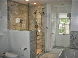 Half Height Tiled Shower Wall