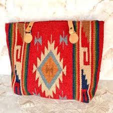large size carpet bag native american