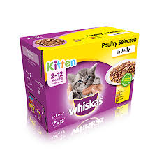 Puppies require more calories for energy and development. 2 12 Months Kitten Poultry Selection In Jelly 12 X 100g 1 2kg Wet Cat Food Whiskas Uk