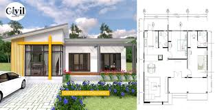 Modern House Plans 13 9 5m Full Plan 2