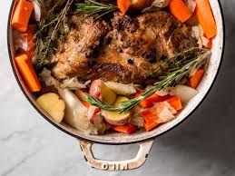 slow cooked pork roast with sauer