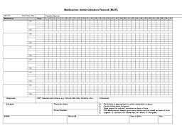 Bill Payment Record Template And Printable Medication Administration