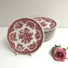 Vintage Red Fasan Porcelain Plate From