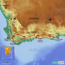 Map Of South Africa Garden Route