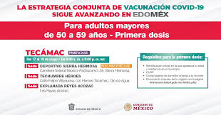 Adultos mayores de 18 años. Gobierno Del Estado De Mexico On Twitter La Primera Dosis De La Vacuna Contra Covid 19mx Para Adultos De 50 A 59 Anos Se Aplicara En Tecamac Hasta El 19 De Mayo