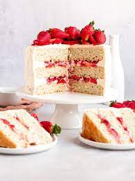 strawberry jam cake vanilla strawberry