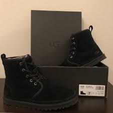 Ugg Harkley Black Boot Size 7 Mens