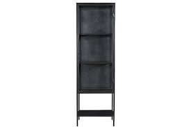 78 Tall Metal And Glass Anker Cabinet