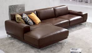 bronx designer leather corner sofa in