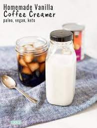 Making your own diy coffee creamer allows you to control the amount and type of sweetener, the kind of milk you use, and best of all the flavoring. Paleo Vanilla Coffee Creamer Vegan Keto The Fit Cookie