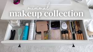 organizing my minimal makeup collection
