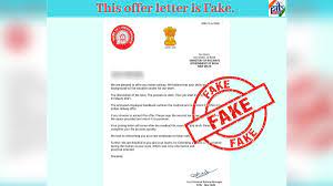 offer letter allegedly issued by