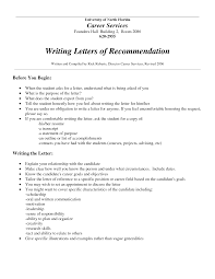Best Photos Of Letter Of Recommendation For Employment