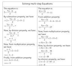Equations Algebra
