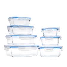 Airtight lids keep liquids from drying out. Wolfgang Puck 14 Piece Glass Food Storage Containers With Lids 9547265 Hsn